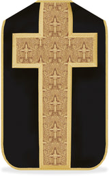Traditional Roman Chasuble | Black and Gold