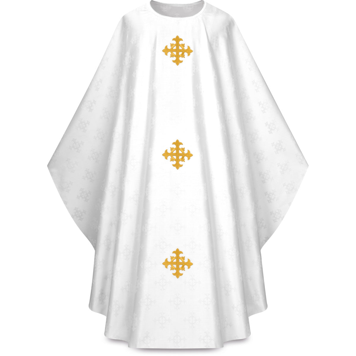 Chasuble with Woven & Embroidered Crosses