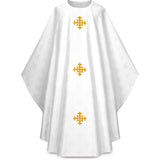 Chasuble with Woven & Embroidered Crosses