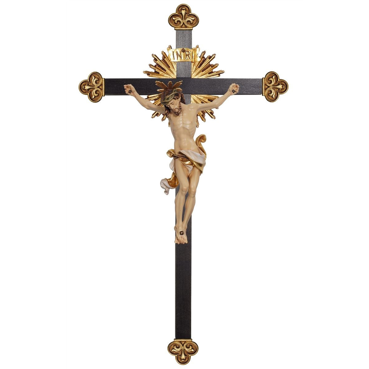 Wood Carved Crucifix | Leonardo Baroque